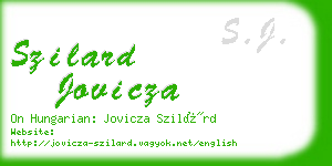 szilard jovicza business card